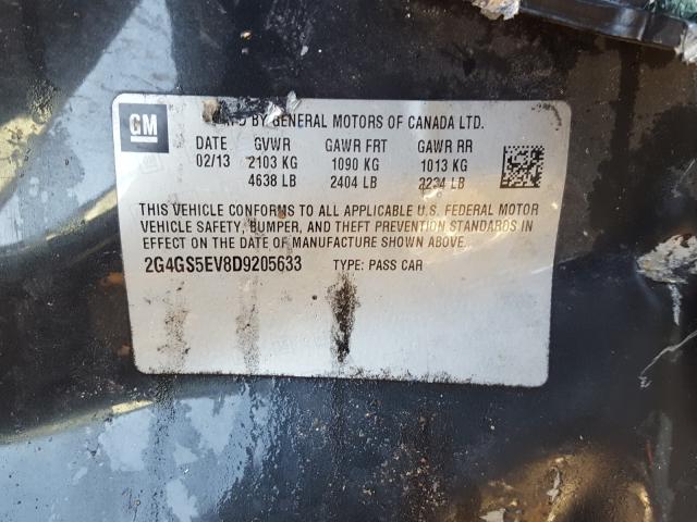 Photo 9 VIN: 2G4GS5EV8D9205633 - BUICK REGAL PREM 