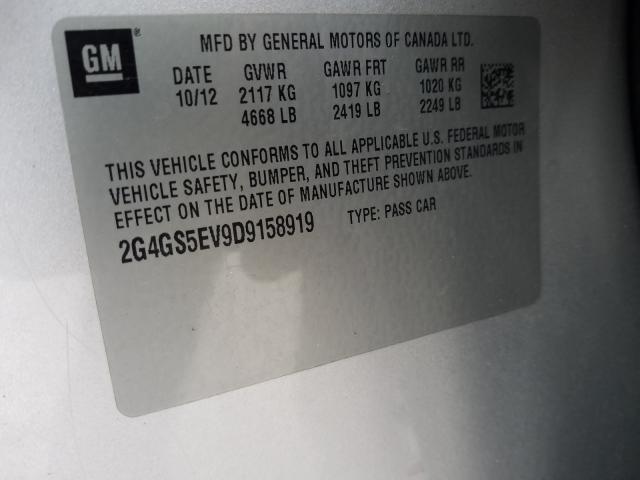 Photo 9 VIN: 2G4GS5EV9D9158919 - BUICK REGAL PREM 