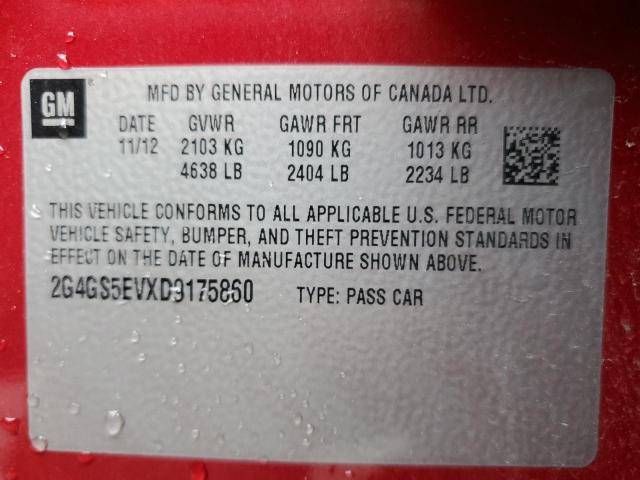 Photo 11 VIN: 2G4GS5EVXD9175860 - BUICK REGAL 