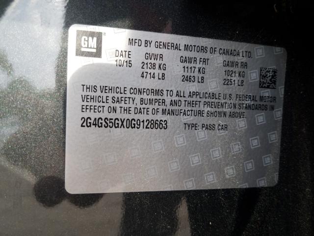 Photo 9 VIN: 2G4GS5GX0G9128663 - BUICK REGAL PREM 