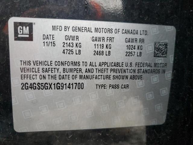 Photo 11 VIN: 2G4GS5GX1G9141700 - BUICK REGAL PREM 