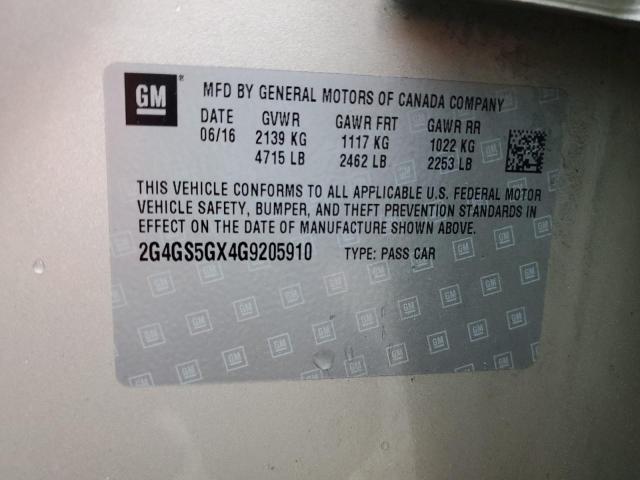 Photo 12 VIN: 2G4GS5GX4G9205910 - BUICK REGAL PREM 