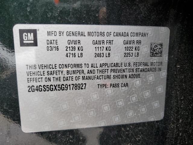 Photo 11 VIN: 2G4GS5GX5G9178927 - BUICK REGAL PREM 