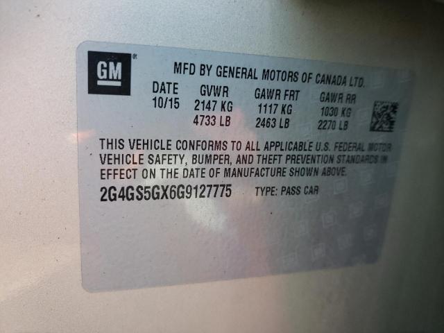 Photo 11 VIN: 2G4GS5GX6G9127775 - BUICK REGAL PREM 