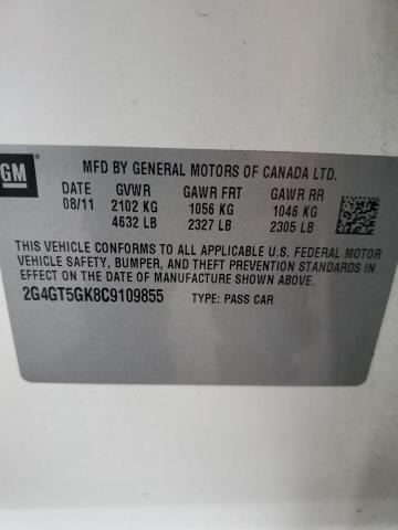 Photo 11 VIN: 2G4GT5GK8C9109855 - BUICK REGAL PREM 