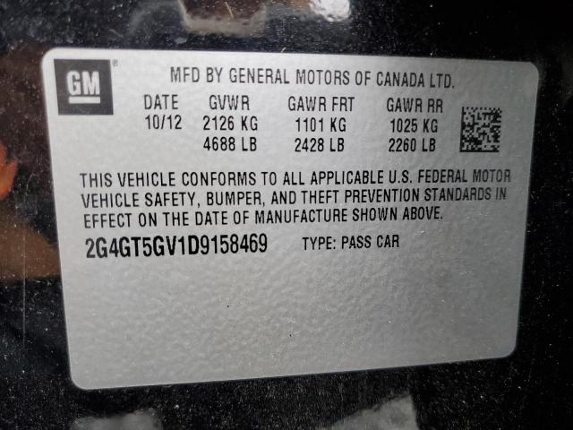 Photo 11 VIN: 2G4GT5GV1D9158469 - BUICK REGAL 