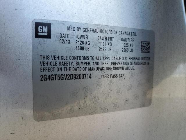 Photo 11 VIN: 2G4GT5GV2D9200714 - BUICK REGAL PREM 