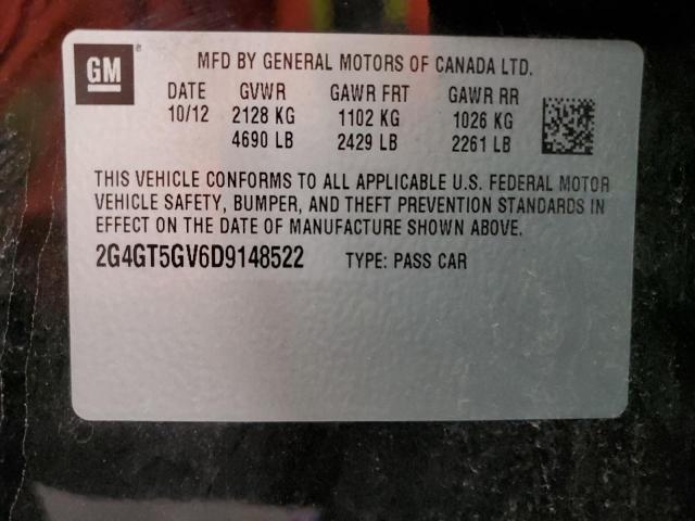 Photo 11 VIN: 2G4GT5GV6D9148522 - BUICK REGAL PREM 