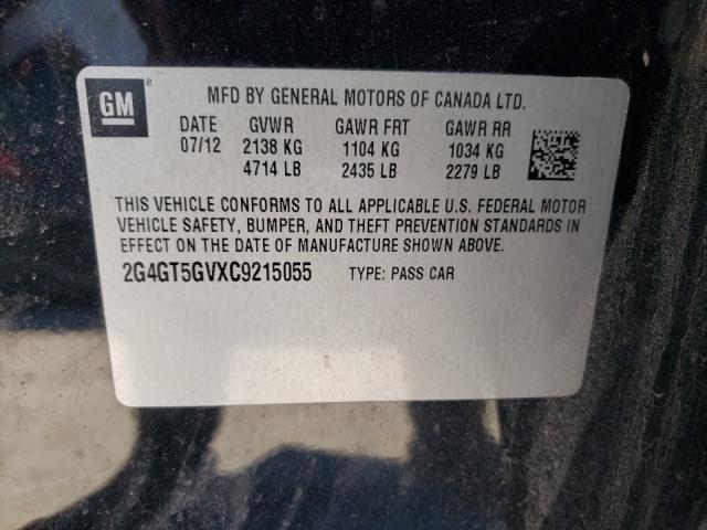 Photo 9 VIN: 2G4GT5GVXC9215055 - BUICK REGAL PREM 