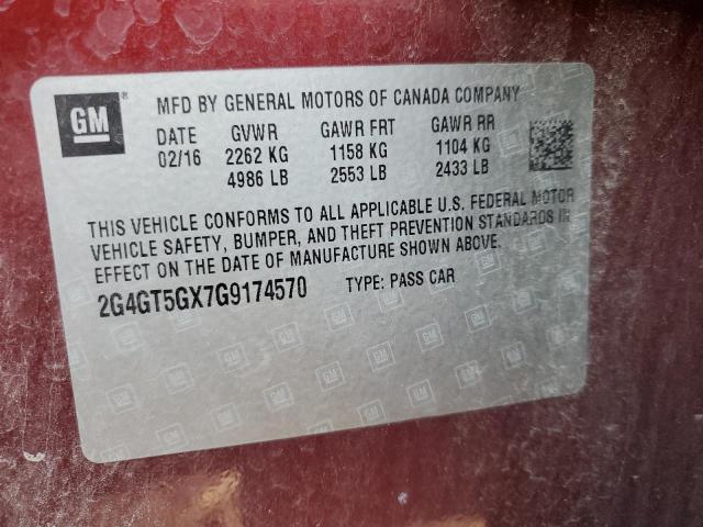 Photo 11 VIN: 2G4GT5GX7G9174570 - BUICK REGAL PREM 