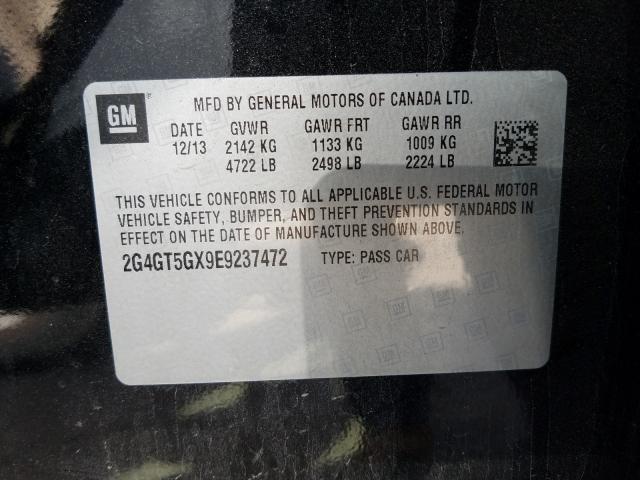 Photo 9 VIN: 2G4GT5GX9E9237472 - BUICK REGAL 