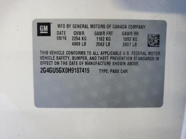 Photo 11 VIN: 2G4GU5GX0H9107419 - BUICK REGAL 