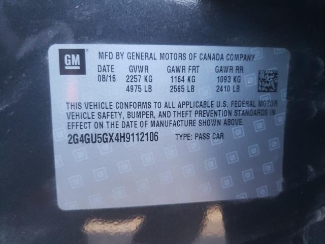 Photo 9 VIN: 2G4GU5GX4H9112106 - BUICK REGAL GS 