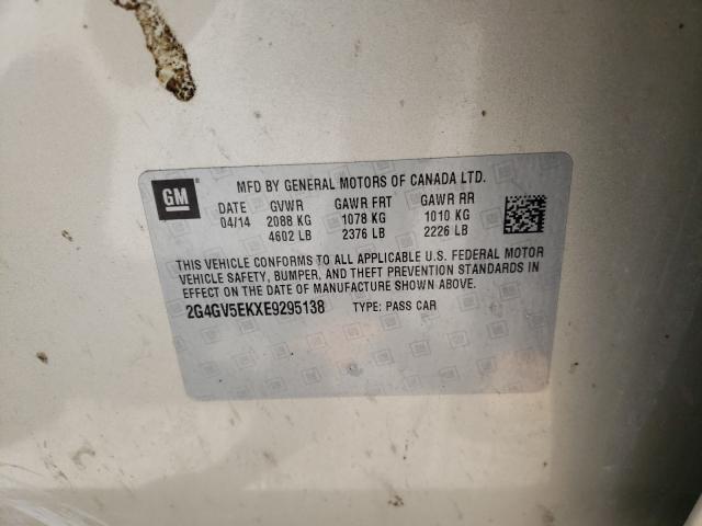 Photo 9 VIN: 2G4GV5EKXE9295138 - BUICK REGAL 