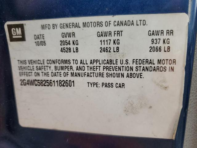 Photo 11 VIN: 2G4WC582561182601 - BUICK LACROSSE 