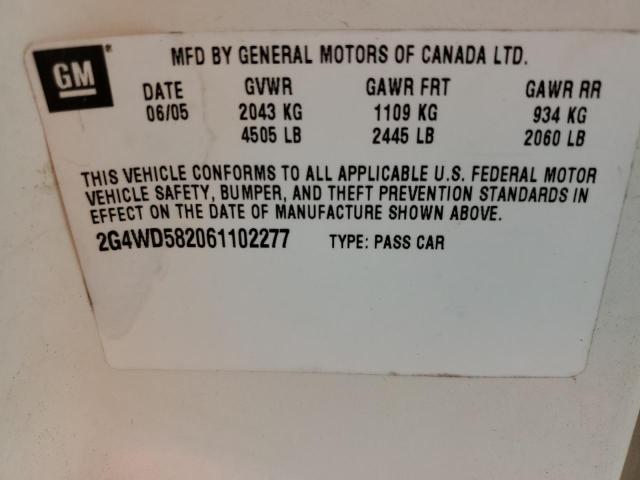 Photo 11 VIN: 2G4WD582061102277 - BUICK LACROSSE C 