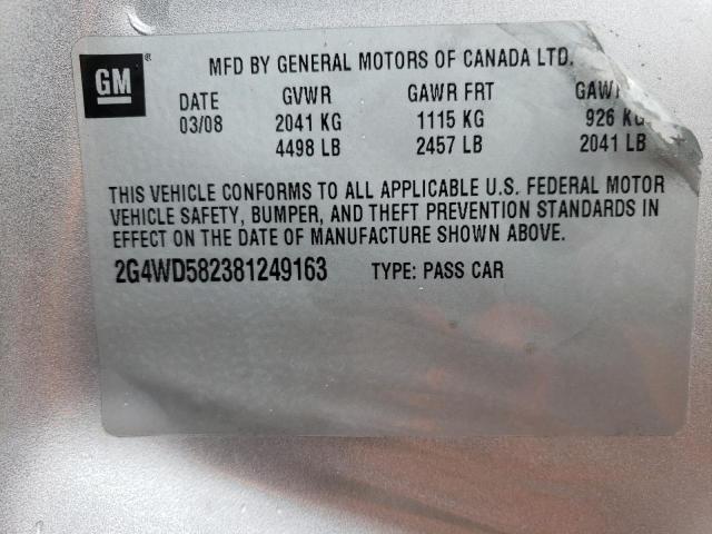 Photo 12 VIN: 2G4WD582381249163 - BUICK LACROSSE C 