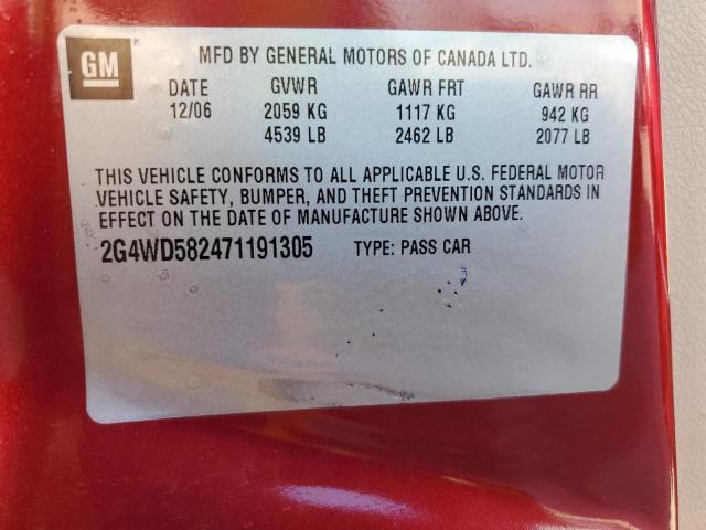 Photo 11 VIN: 2G4WD582471191305 - BUICK LACROSSE C 