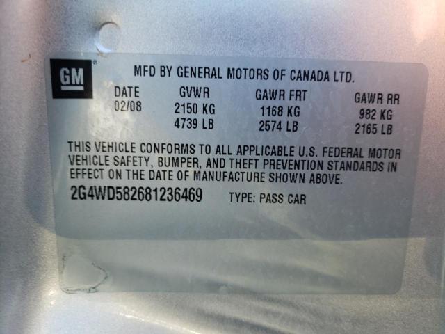 Photo 11 VIN: 2G4WD582681236469 - BUICK LACROSSE C 