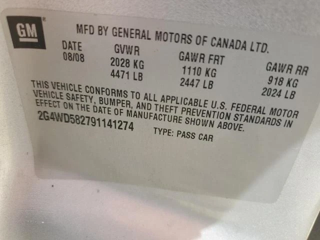 Photo 12 VIN: 2G4WD582791141274 - BUICK LACROSSE C 