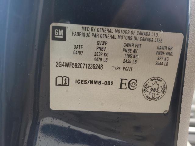 Photo 11 VIN: 2G4WF582071236248 - BUICK ALLURE CX 