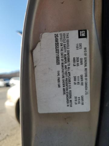 Photo 11 VIN: 2G4WS52J221189020 - BUICK CENTURY 