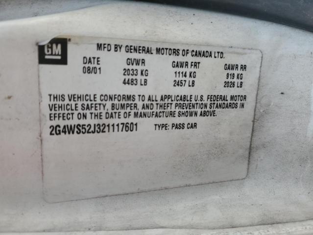 Photo 11 VIN: 2G4WS52J321117601 - BUICK CENTURY CU 