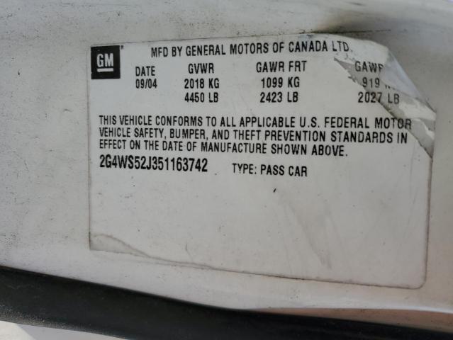 Photo 11 VIN: 2G4WS52J351163742 - BUICK CENTURY 