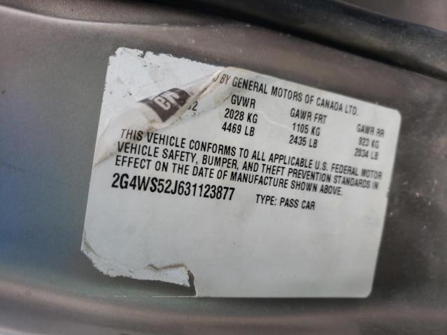 Photo 9 VIN: 2G4WS52J631123877 - BUICK CENTURY CU 