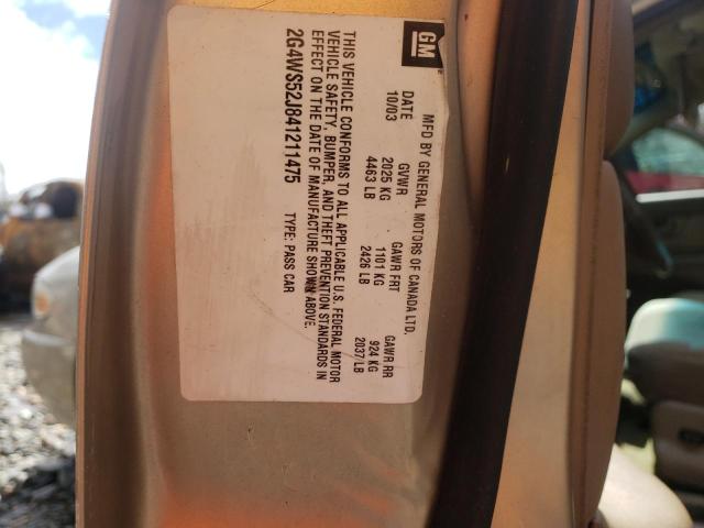 Photo 9 VIN: 2G4WS52J841211475 - BUICK CENTURY CU 