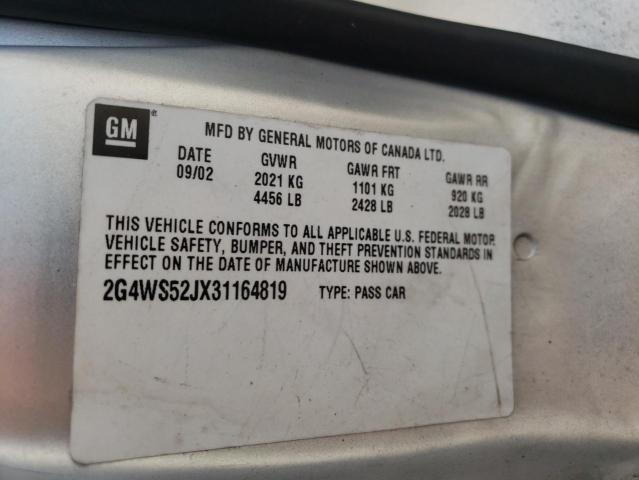 Photo 11 VIN: 2G4WS52JX31164819 - BUICK CENTURY CU 