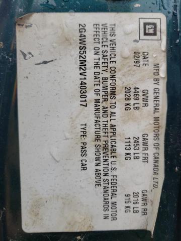 Photo 11 VIN: 2G4WS52M2V1403017 - BUICK CENTURY 