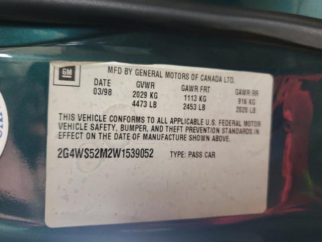 Photo 11 VIN: 2G4WS52M2W1539052 - BUICK CENTURY 