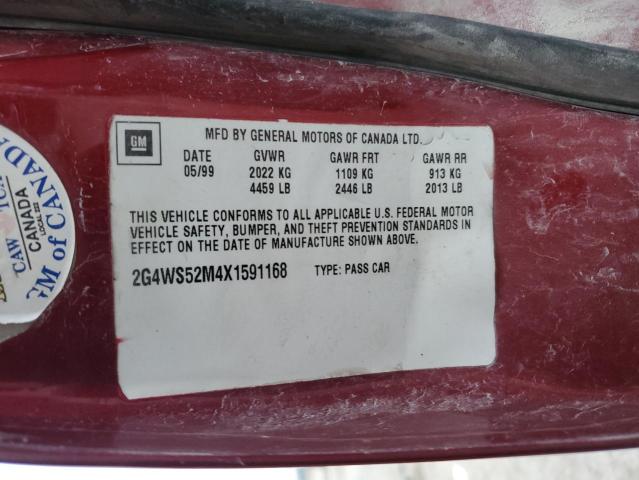 Photo 11 VIN: 2G4WS52M4X1591168 - BUICK CENTURY 