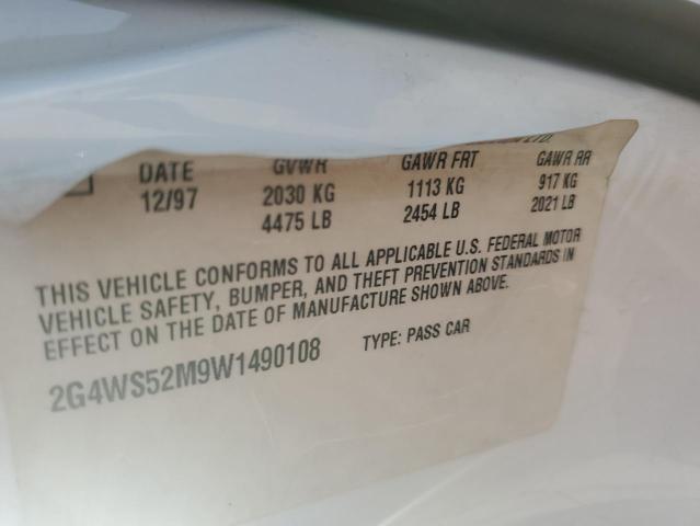 Photo 11 VIN: 2G4WS52M9W1490108 - BUICK CENTURY CU 