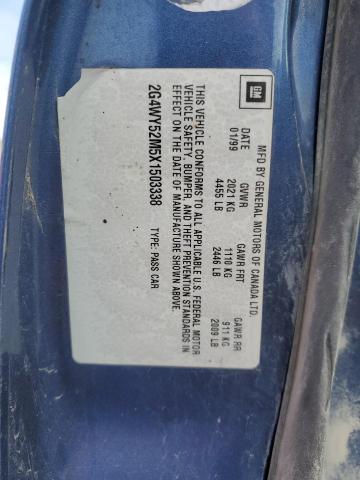 Photo 11 VIN: 2G4WY52M5X1503338 - BUICK CENTURY 