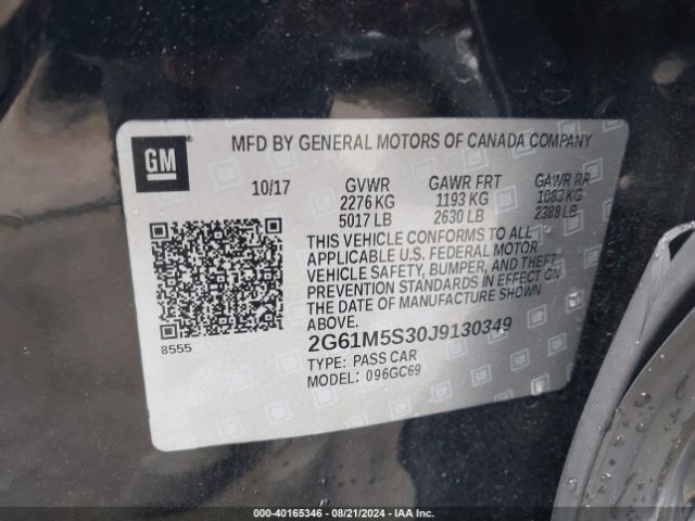 Photo 8 VIN: 2G61M5S30J9130349 - CADILLAC XTS 