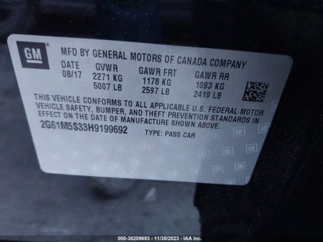 Photo 8 VIN: 2G61M5S33H9199692 - CADILLAC XTS 