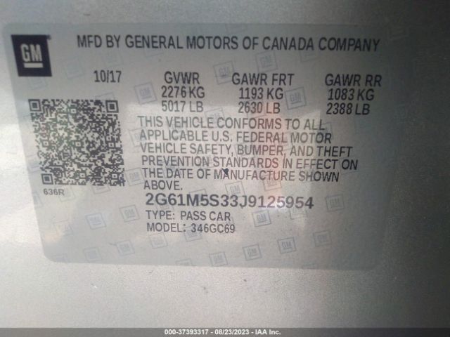 Photo 8 VIN: 2G61M5S33J9125954 - CADILLAC XTS 