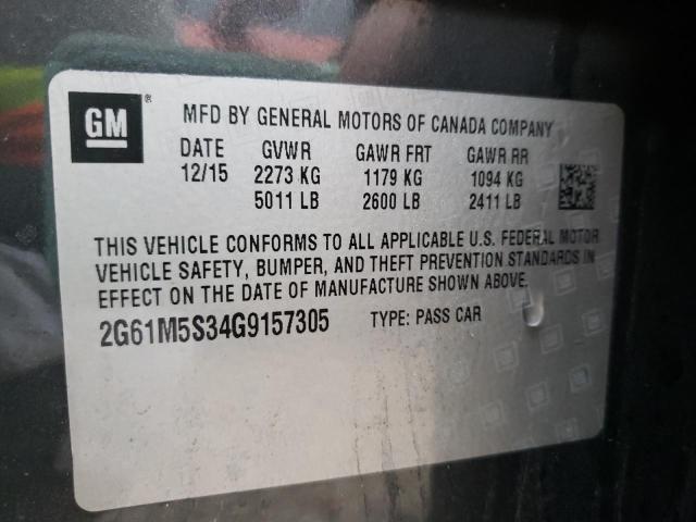 Photo 11 VIN: 2G61M5S34G9157305 - CADILLAC XTS 