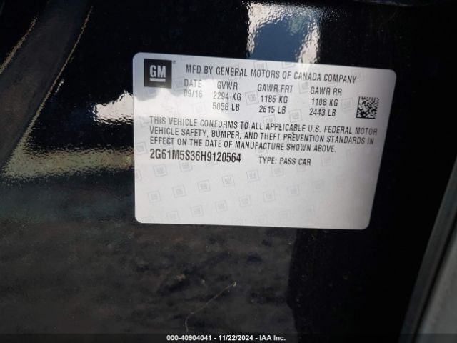 Photo 8 VIN: 2G61M5S36H9120564 - CADILLAC XTS 