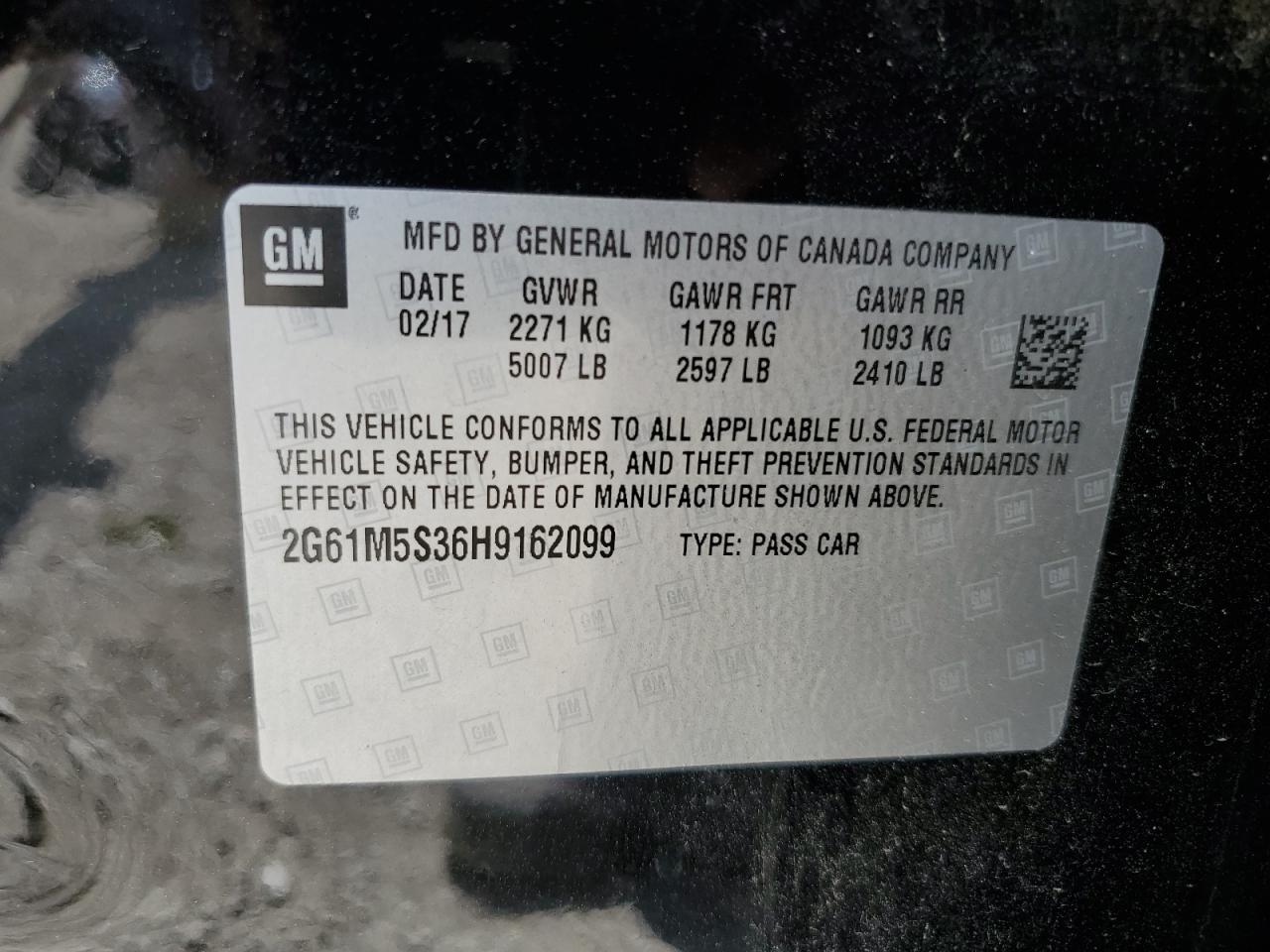 Photo 11 VIN: 2G61M5S36H9162099 - CADILLAC XTS 