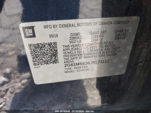 Photo 8 VIN: 2G61M5S36J9173111 - CADILLAC XTS 