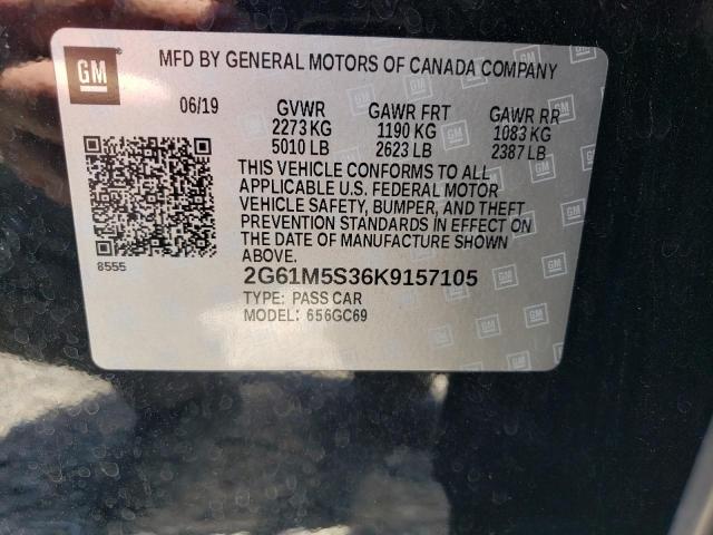 Photo 11 VIN: 2G61M5S36K9157105 - CADILLAC XTS 