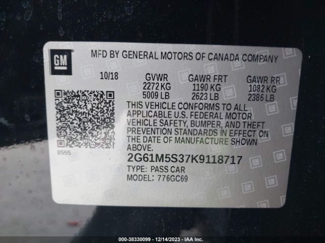 Photo 8 VIN: 2G61M5S37K9118717 - CADILLAC XTS 