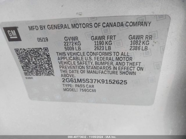 Photo 8 VIN: 2G61M5S37K9152625 - CADILLAC XTS 