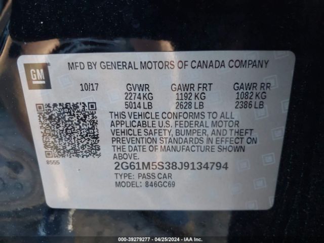 Photo 8 VIN: 2G61M5S38J9134794 - CADILLAC XTS 