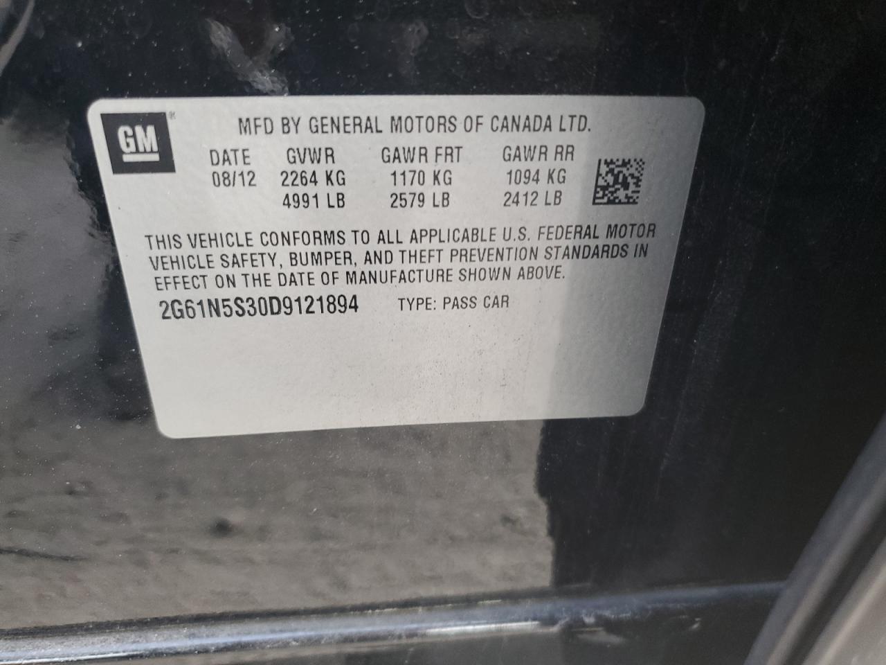 Photo 11 VIN: 2G61N5S30D9121894 - CADILLAC XTS 