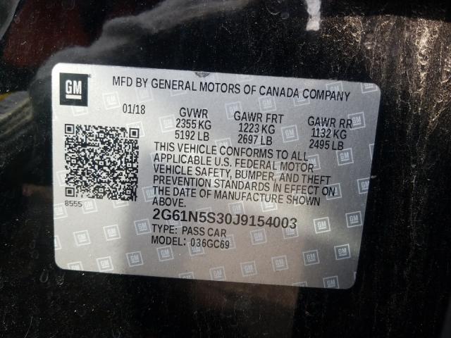 Photo 9 VIN: 2G61N5S30J9154003 - CADILLAC XTS 