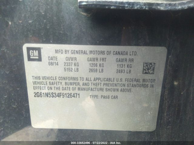 Photo 8 VIN: 2G61N5S34F9126471 - CADILLAC XTS 